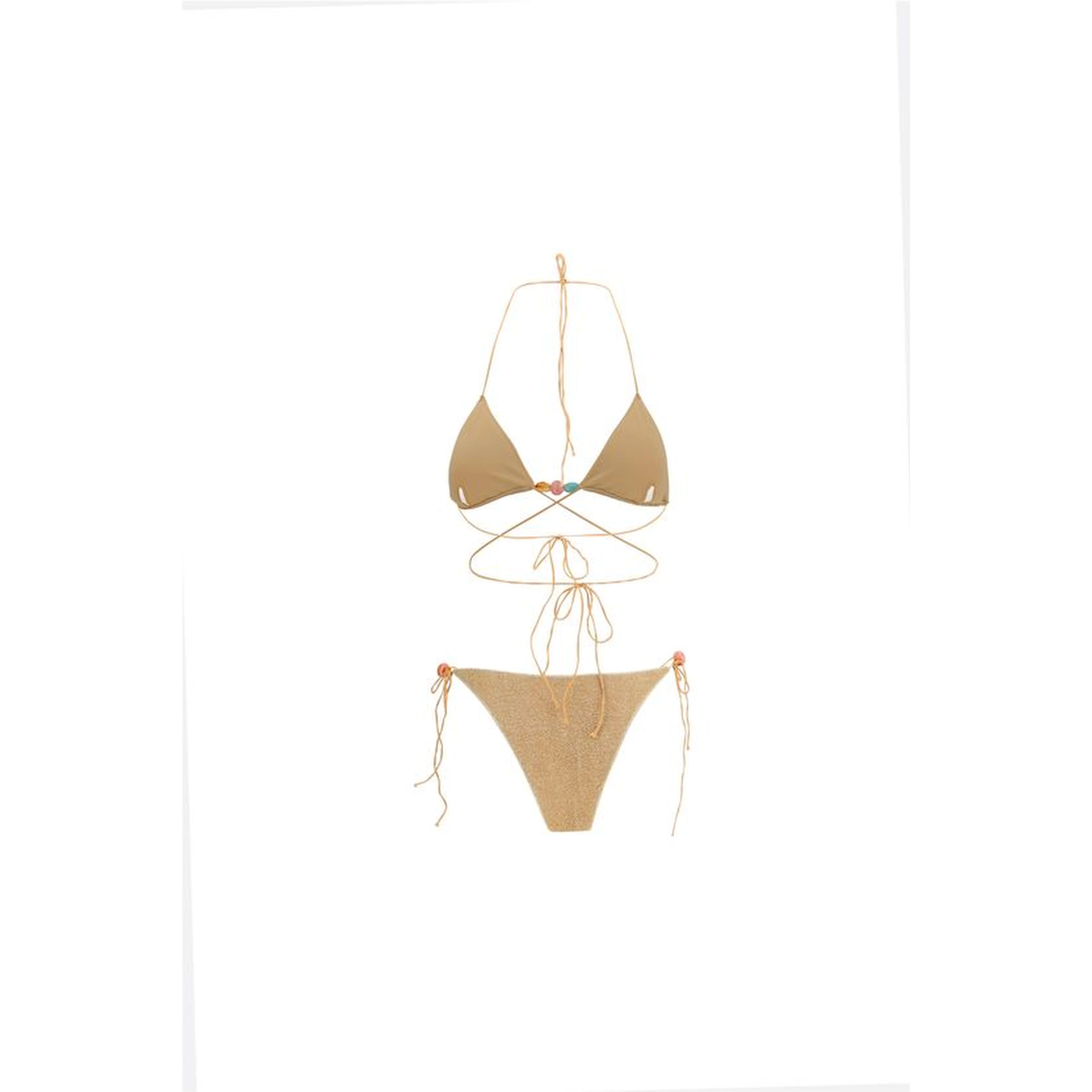 Gold Polyamide Bikini