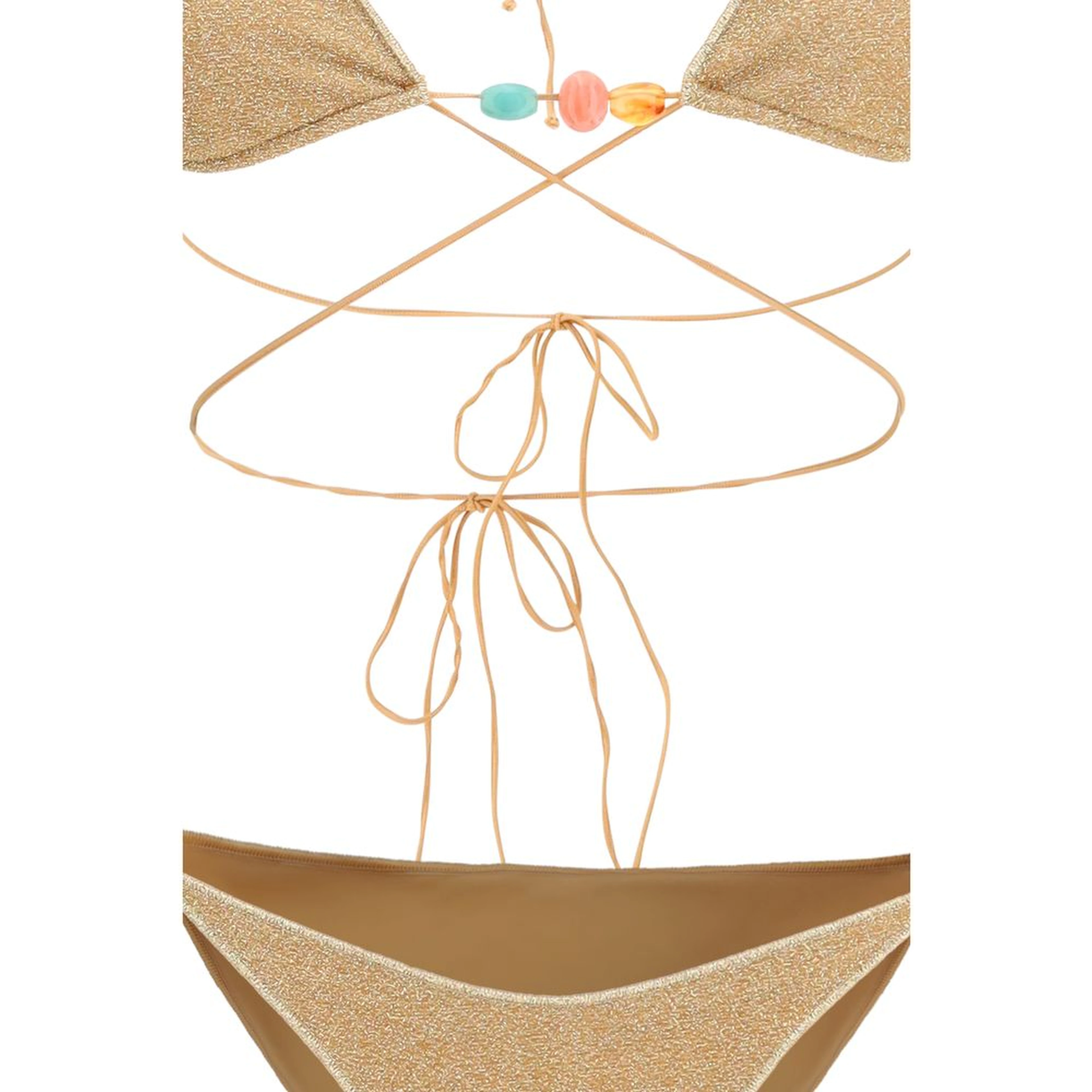 Gold Polyamide Bikini
