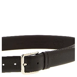 Brown Leather Regular Belt