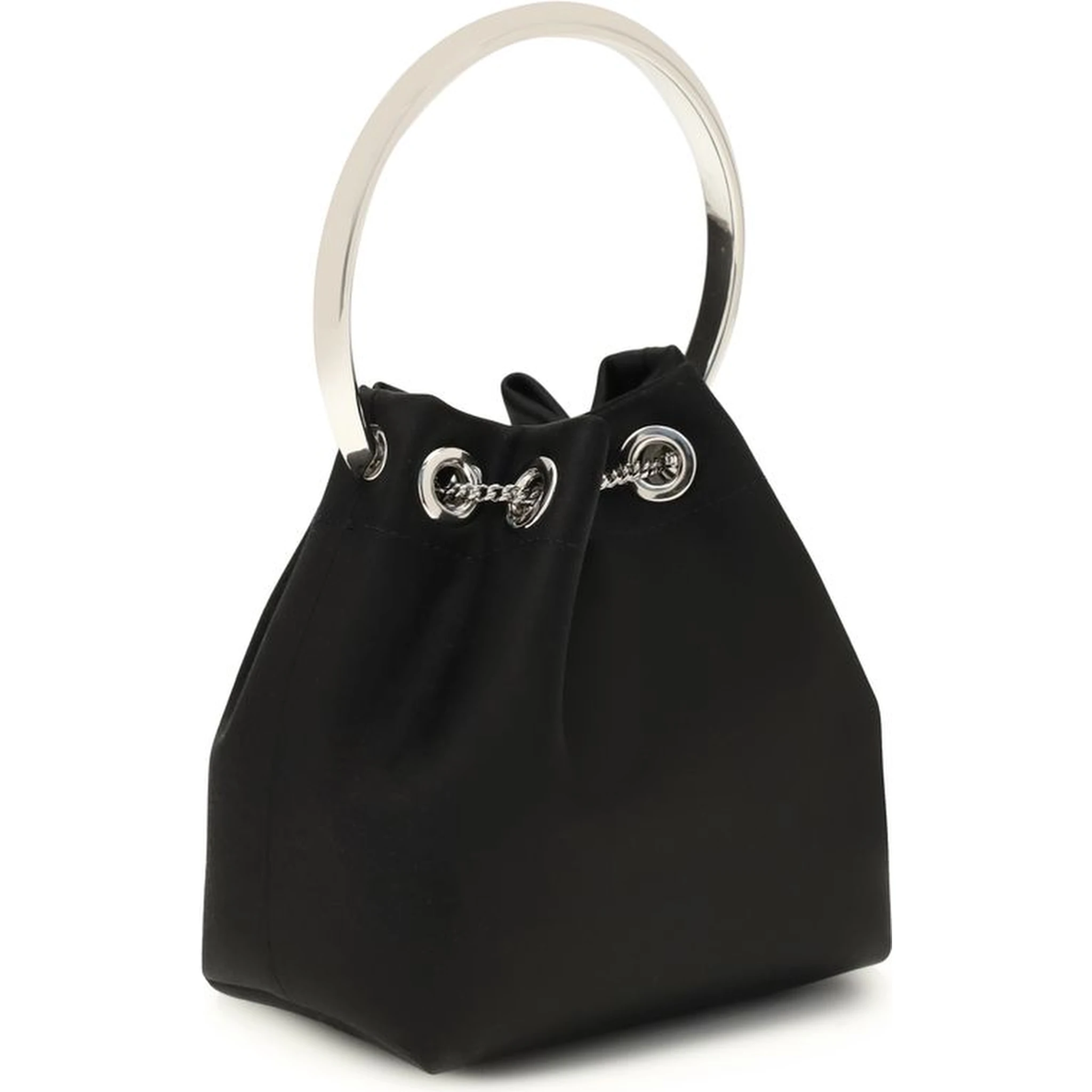 Black Silk Backet Bag