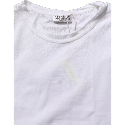 White SleeveLess Crew Neck Tank Blouse Top