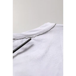 White SleeveLess Crew Neck Tank Blouse Top