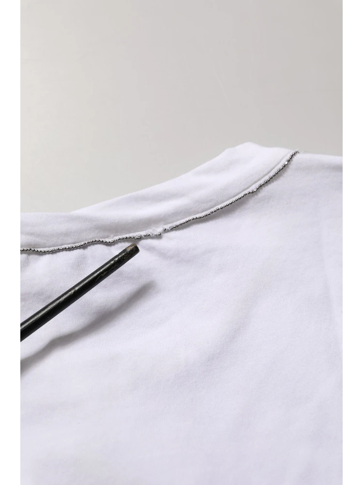 White SleeveLess Crew Neck Tank Blouse Top alternative