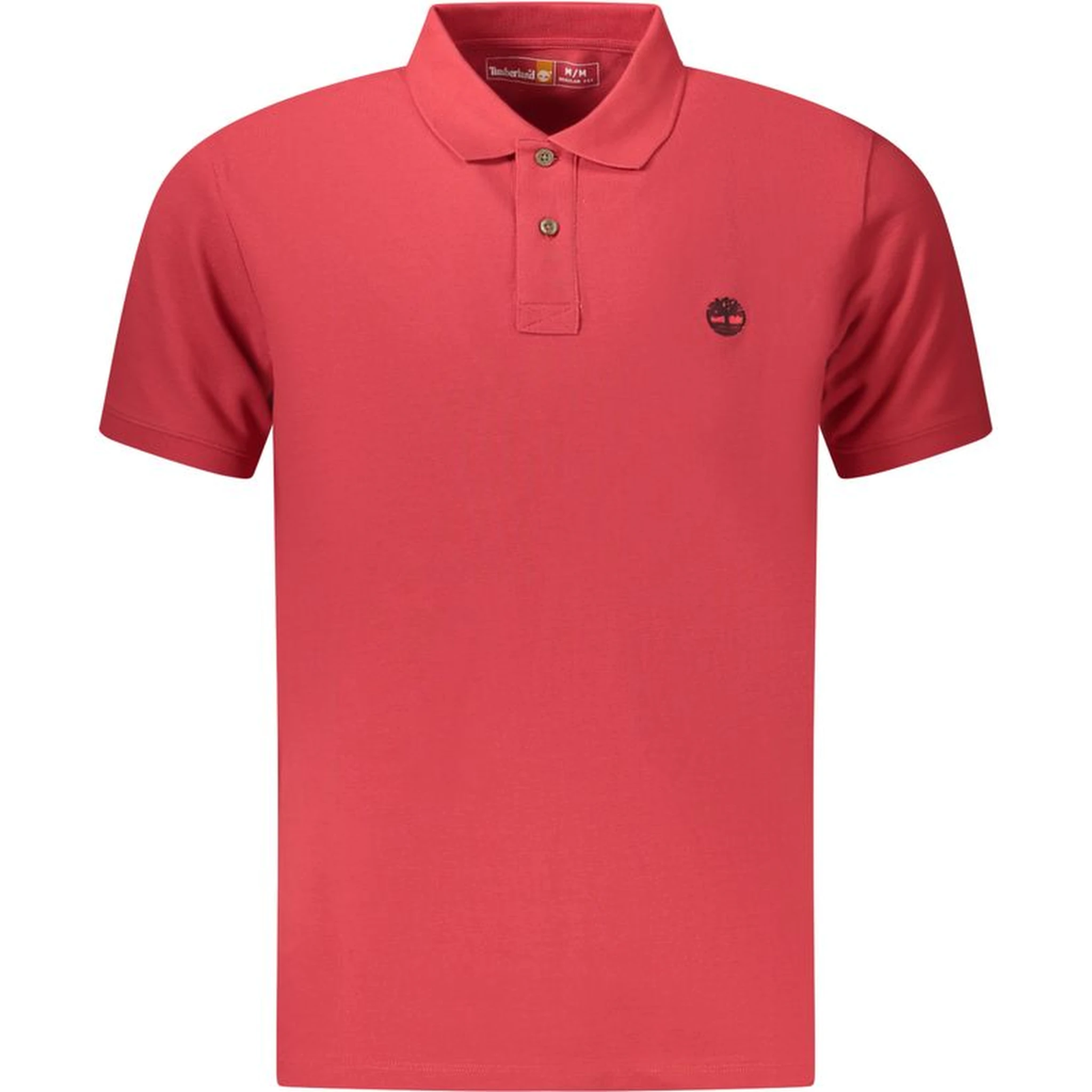 Red Cotton Men Polo Shirt