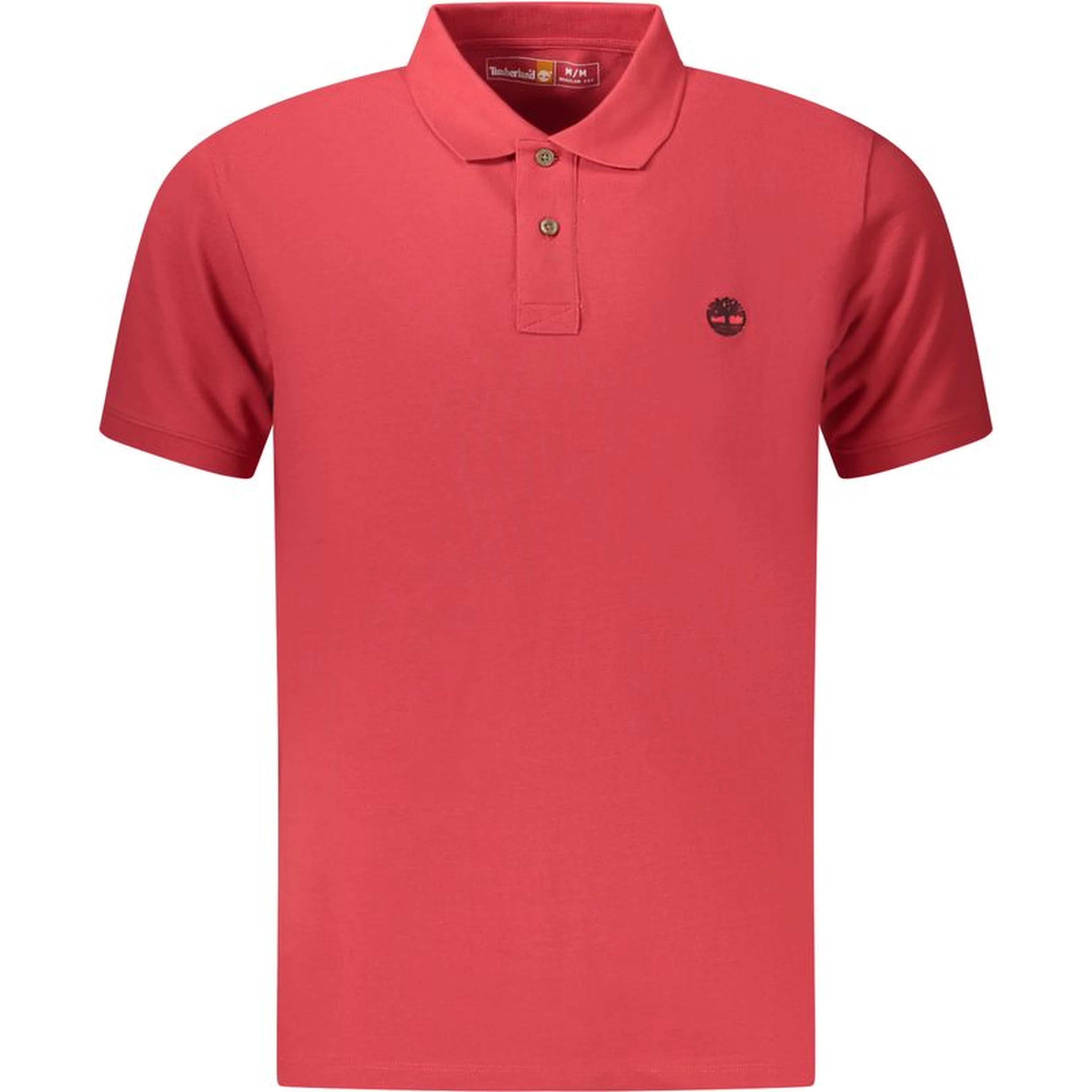 Red Cotton Men Polo Shirt