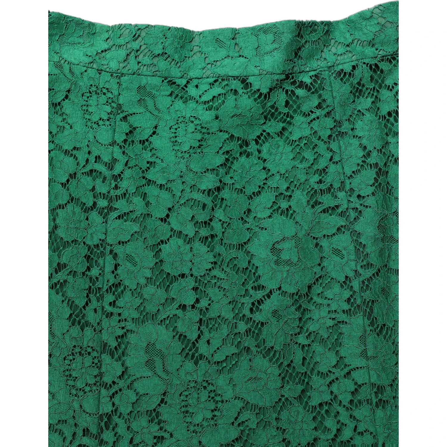 Green Lace High Waist Mermaid Midi Skirt