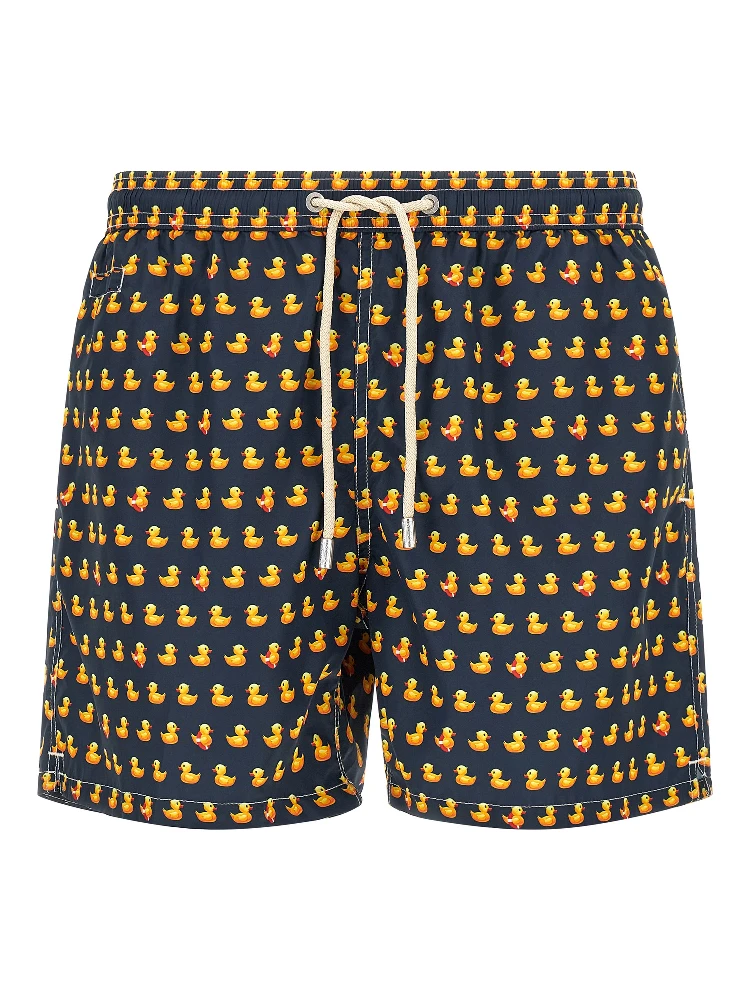 Multicolor Polyester Swim Shorts