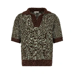 Brown Cotton Polo Shirt