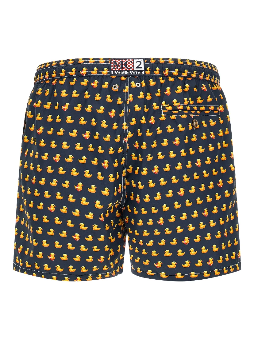 Multicolor Polyester Swim Shorts