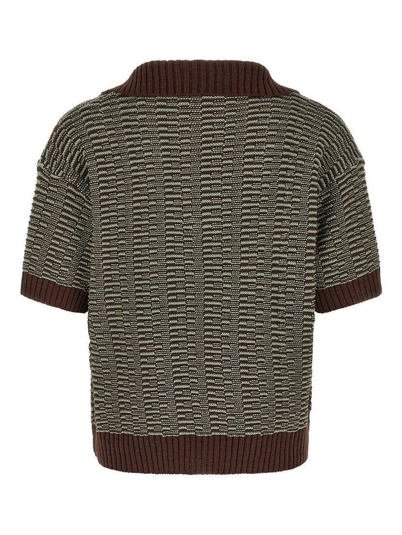 Brown Cotton Polo Shirt