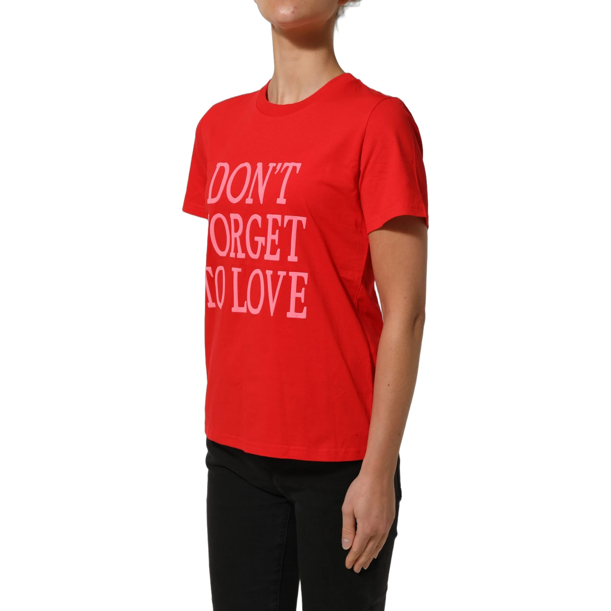 Red Graphic Cotton Jersey Crew Neck T-shirt