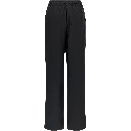 Black Silk Casual Pants