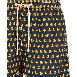 Multicolor Polyester Swim Shorts