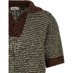 Brown Cotton Polo Shirt