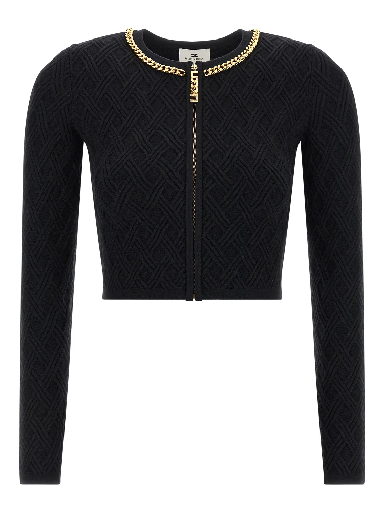 Black Viscose Cardigan