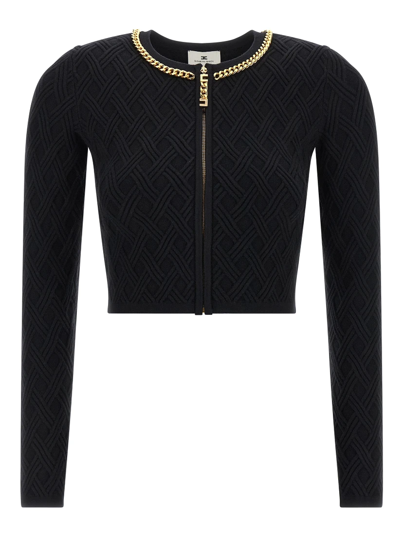Black Viscose Cardigan