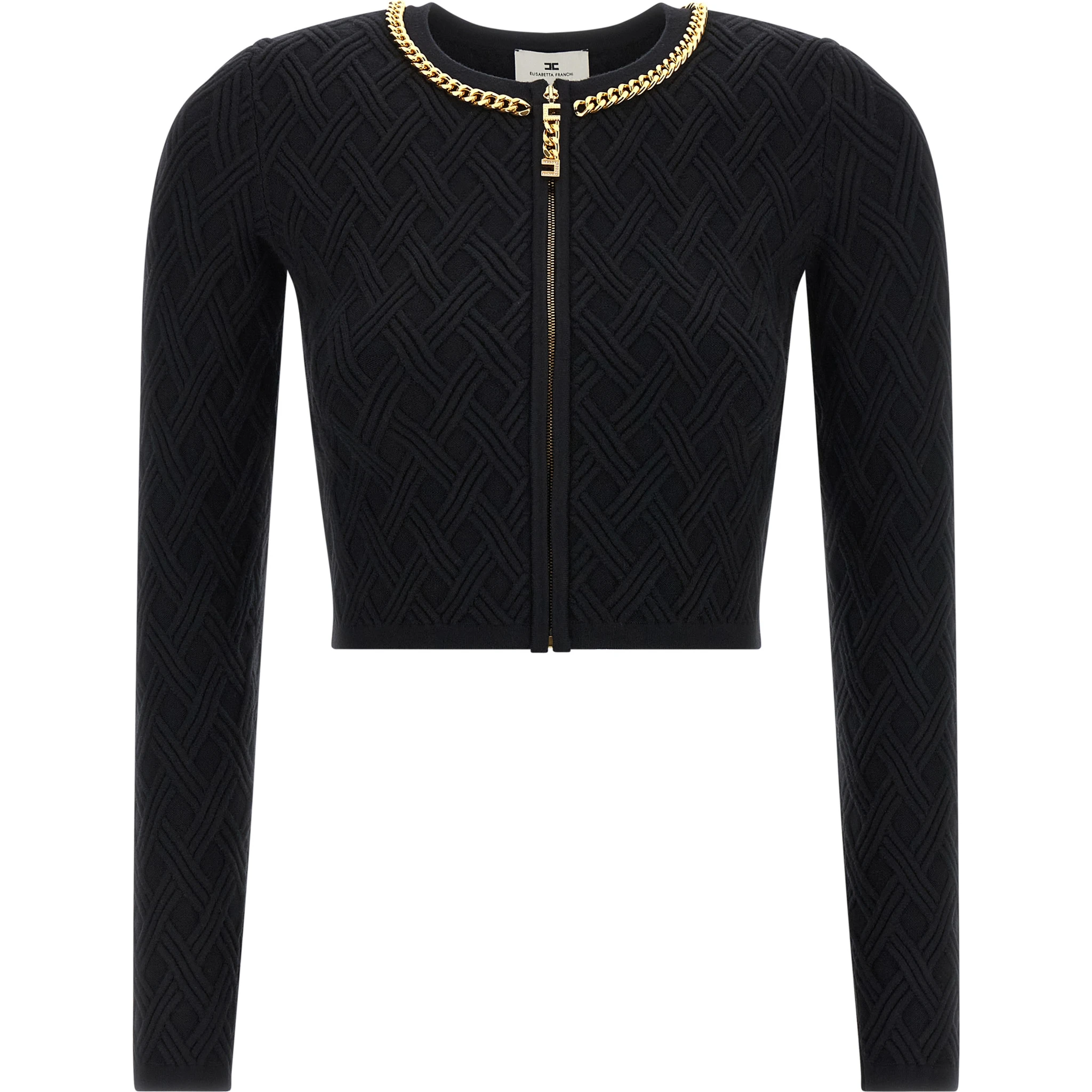 Black Viscose Cardigan