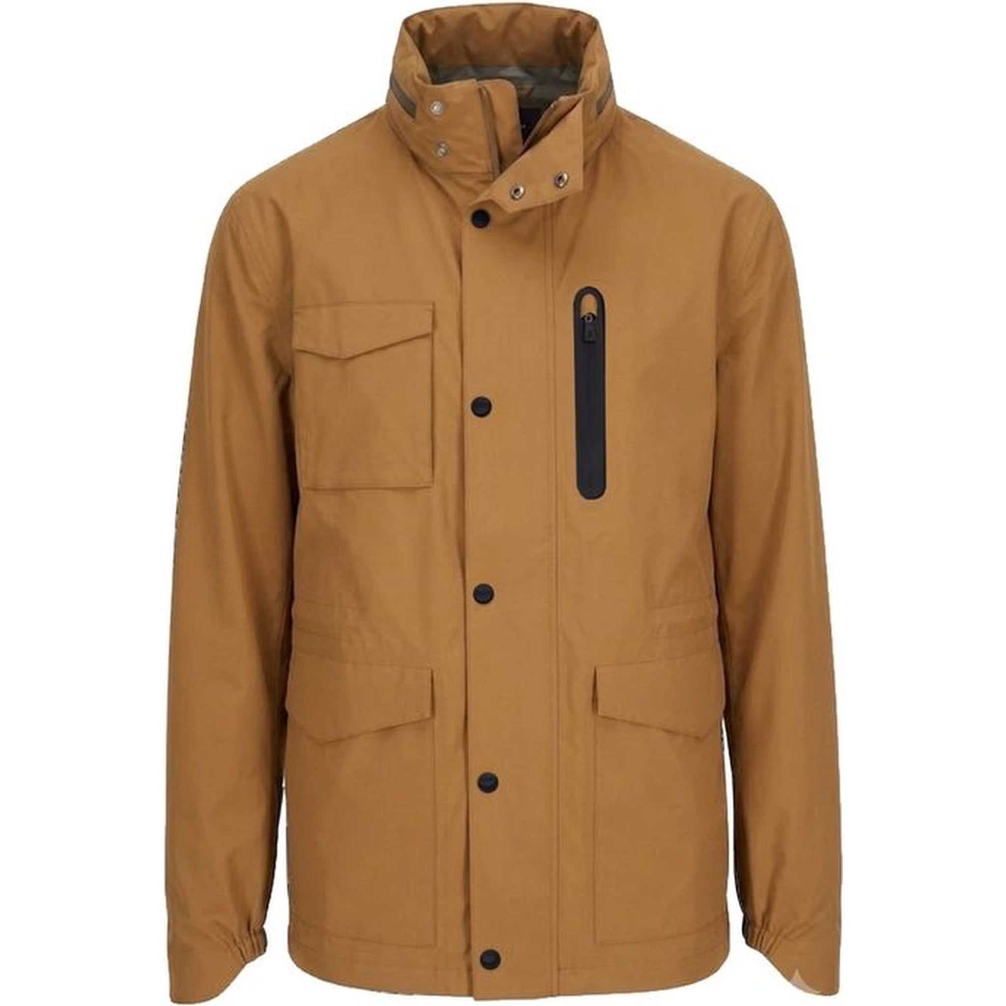 Brown Polyester Shell Jacket