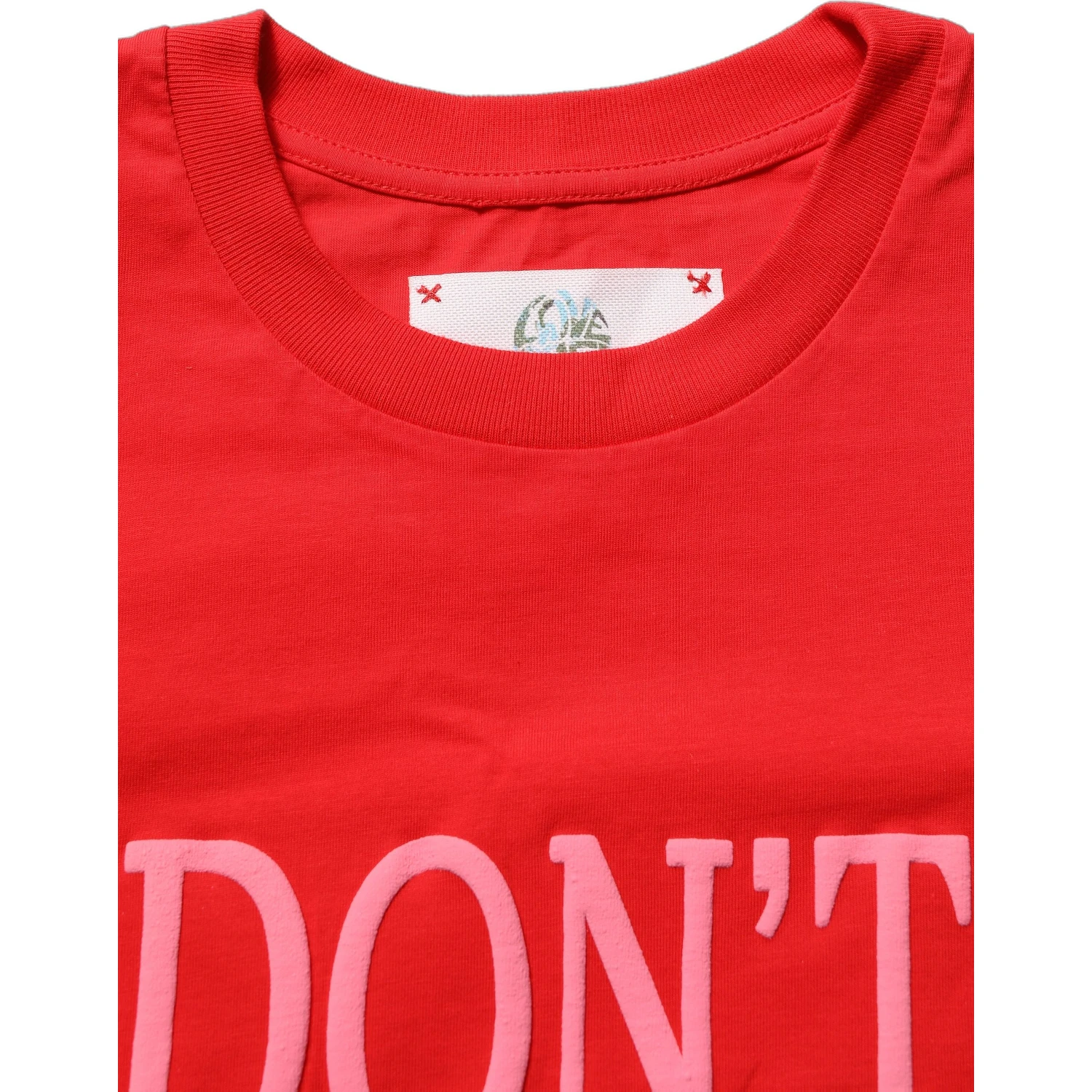 Red Graphic Cotton Jersey Crew Neck T-shirt