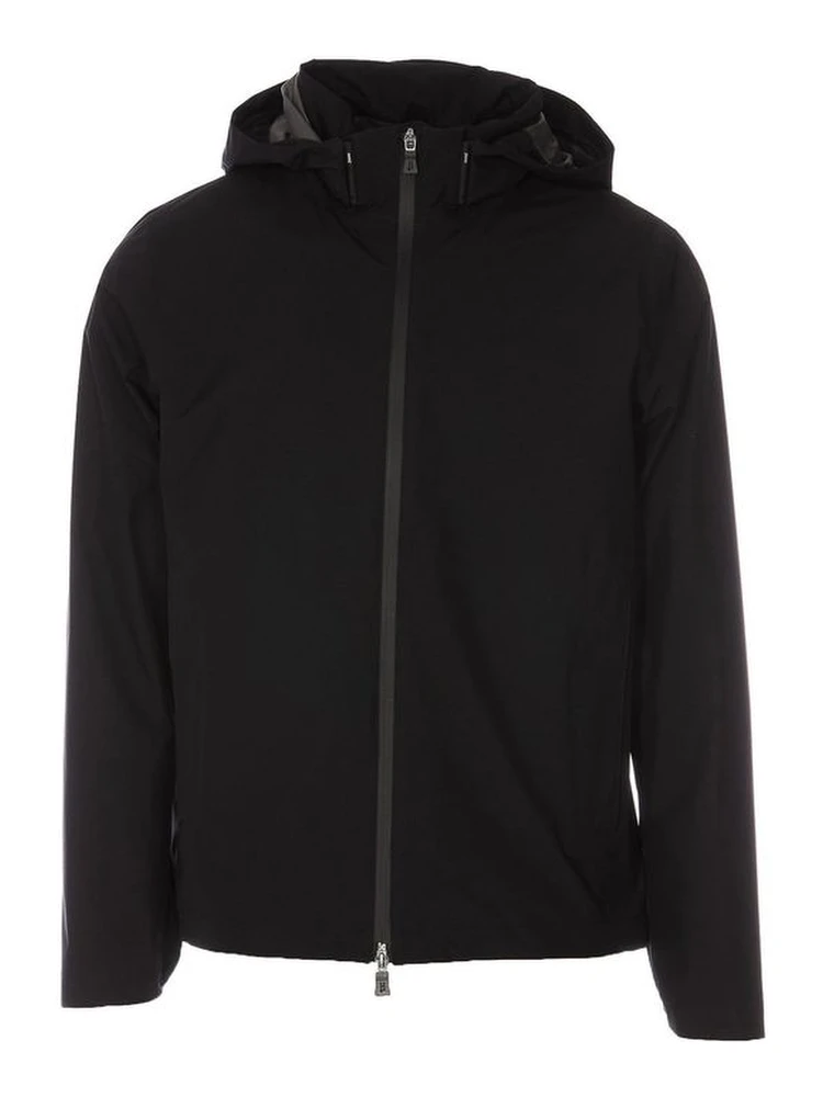 Black Polyester Shell Jacket
