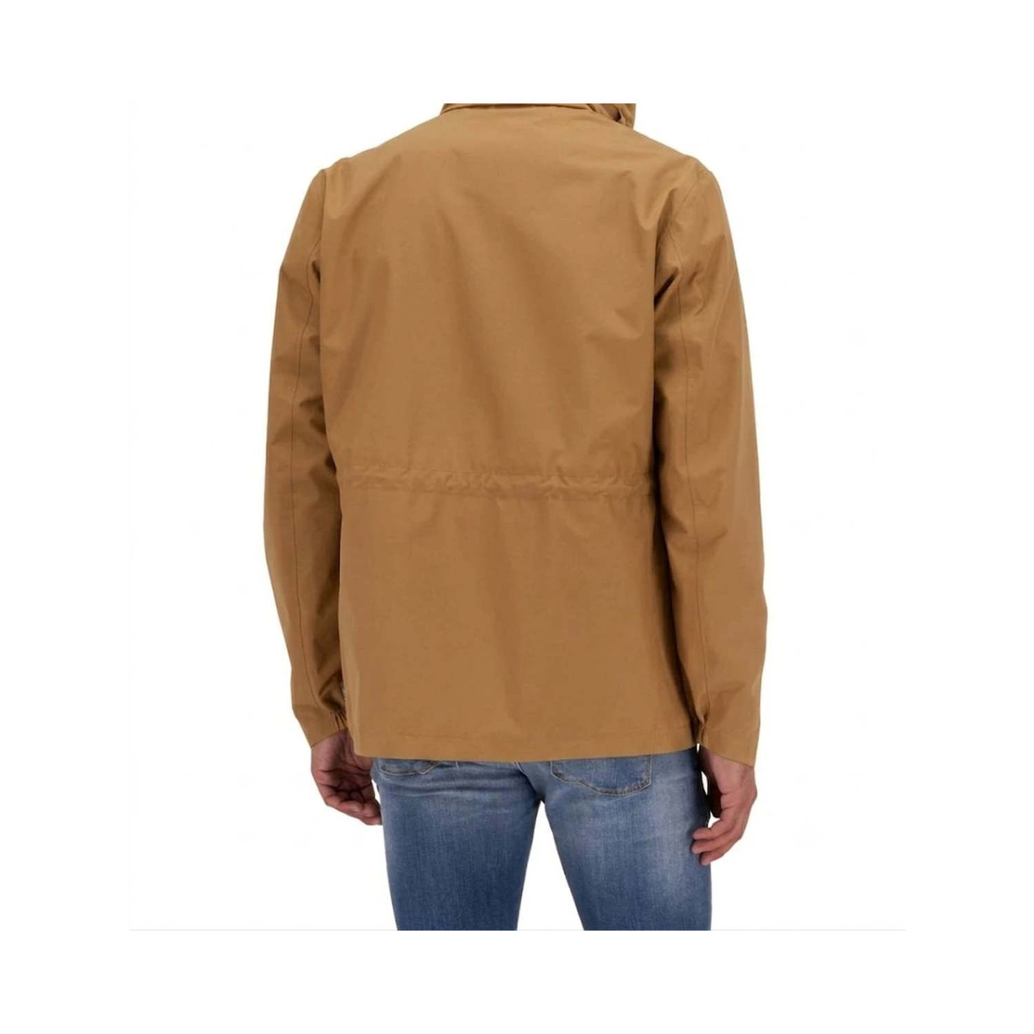Brown Polyester Shell Jacket