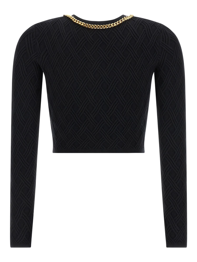 Black Viscose Cardigan
