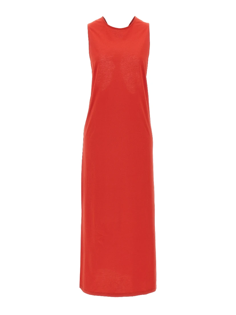Multicolor Cotton Midi Dress