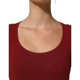 Black Wool Knit Deep V-Neck Long Sleeves Top