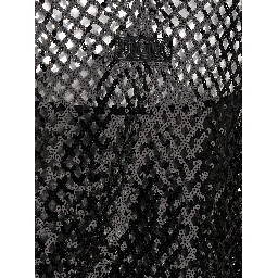 Black Polyester Short Dress