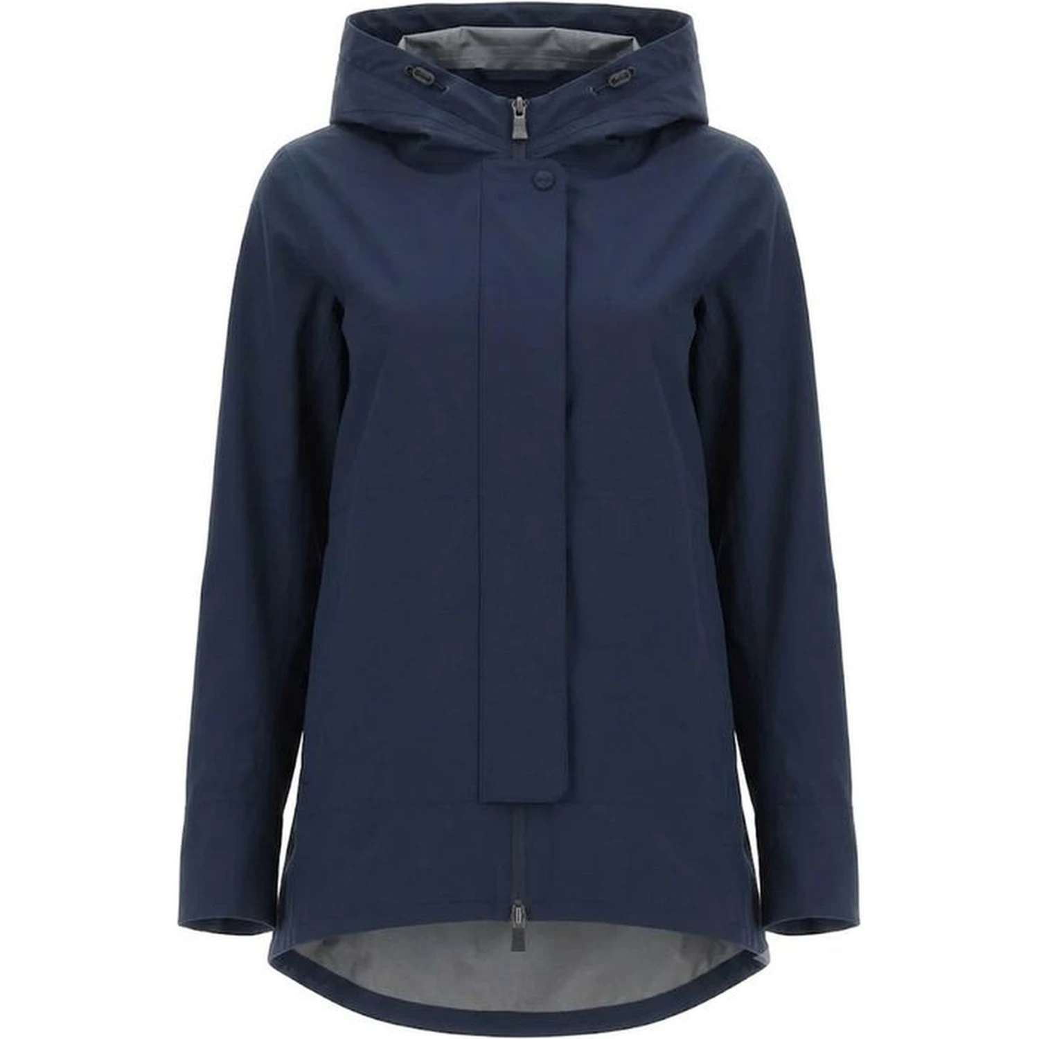 Blue Polyester Shell Jacket