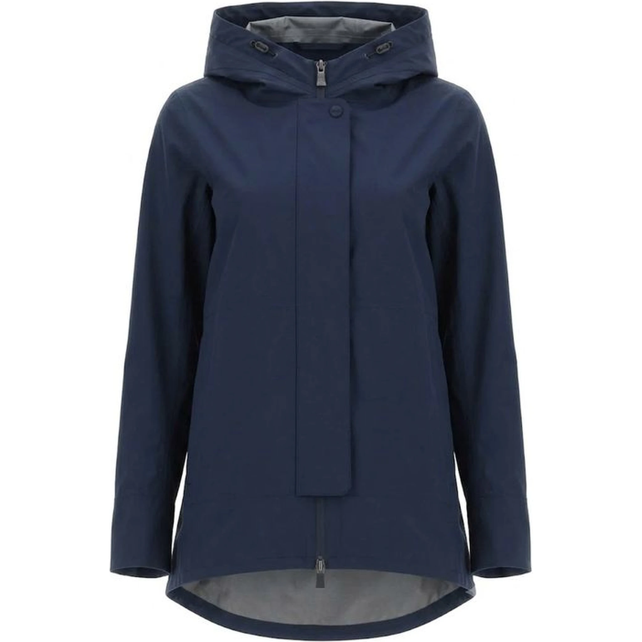 Blue Polyester Shell Jacket