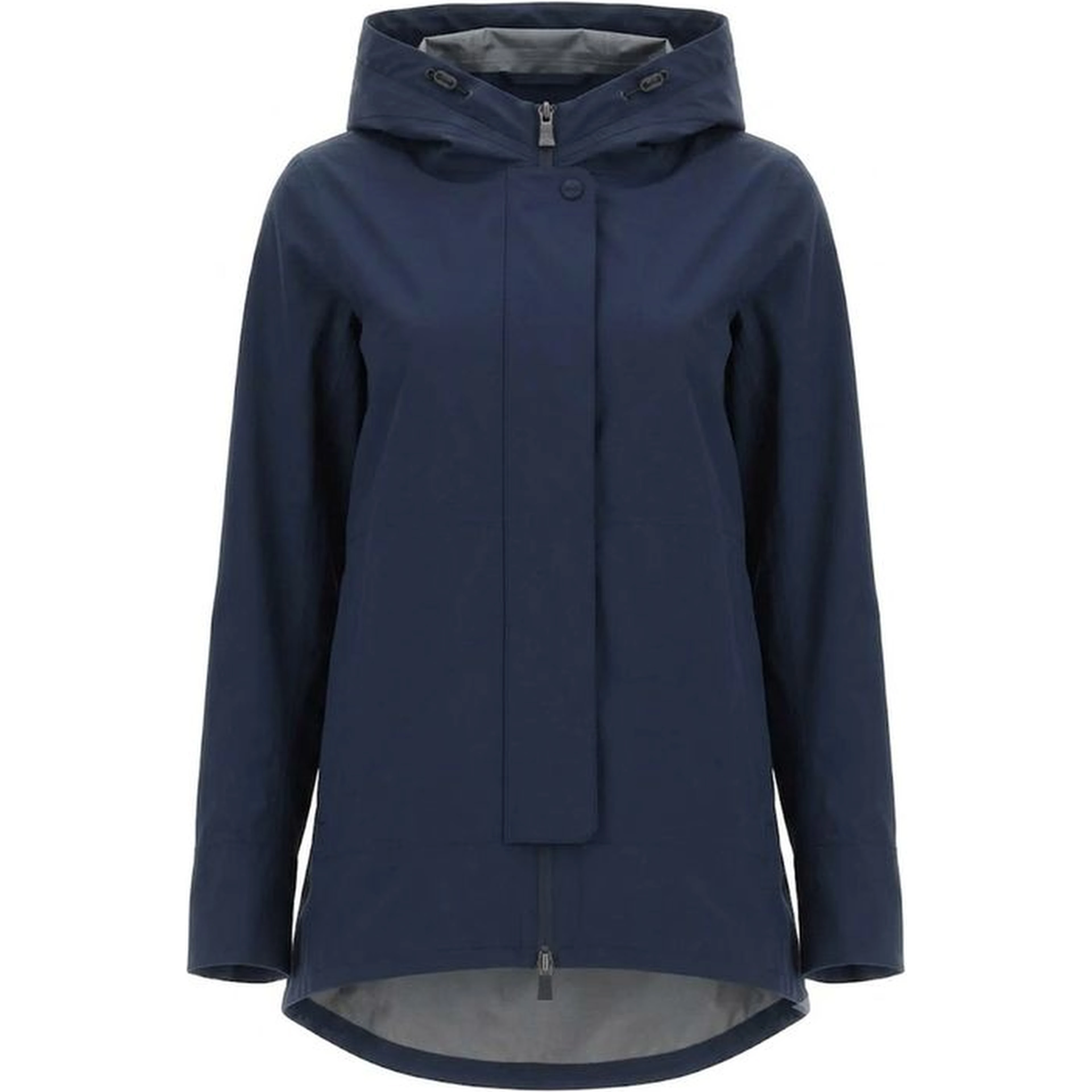 Blue Polyester Shell Jacket