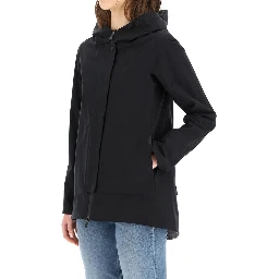 Blue Polyester Shell Jacket