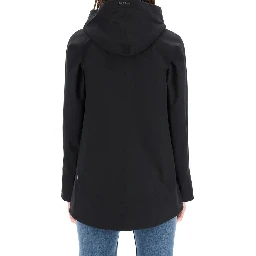 Blue Polyester Shell Jacket
