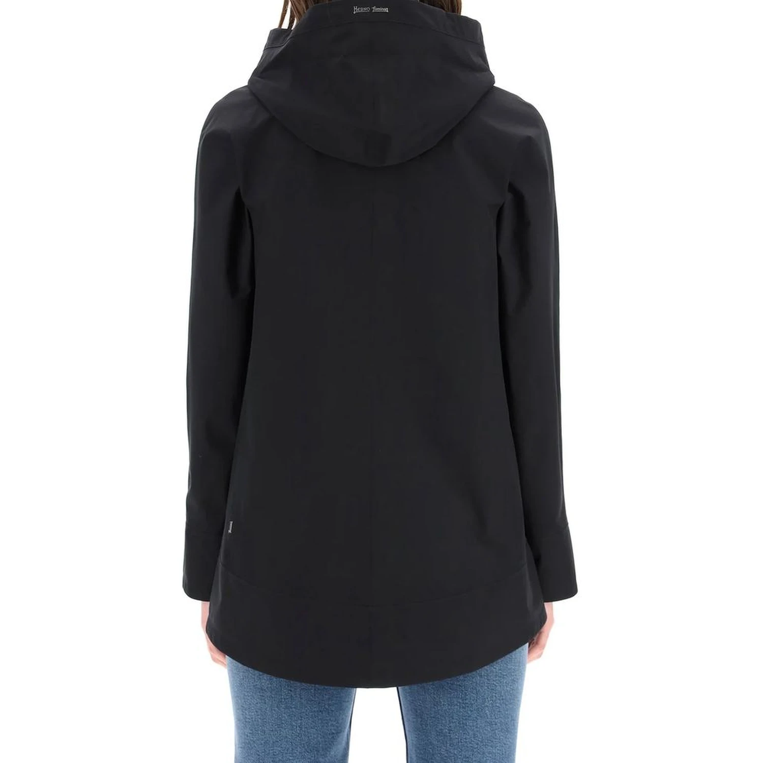 Blue Polyester Shell Jacket