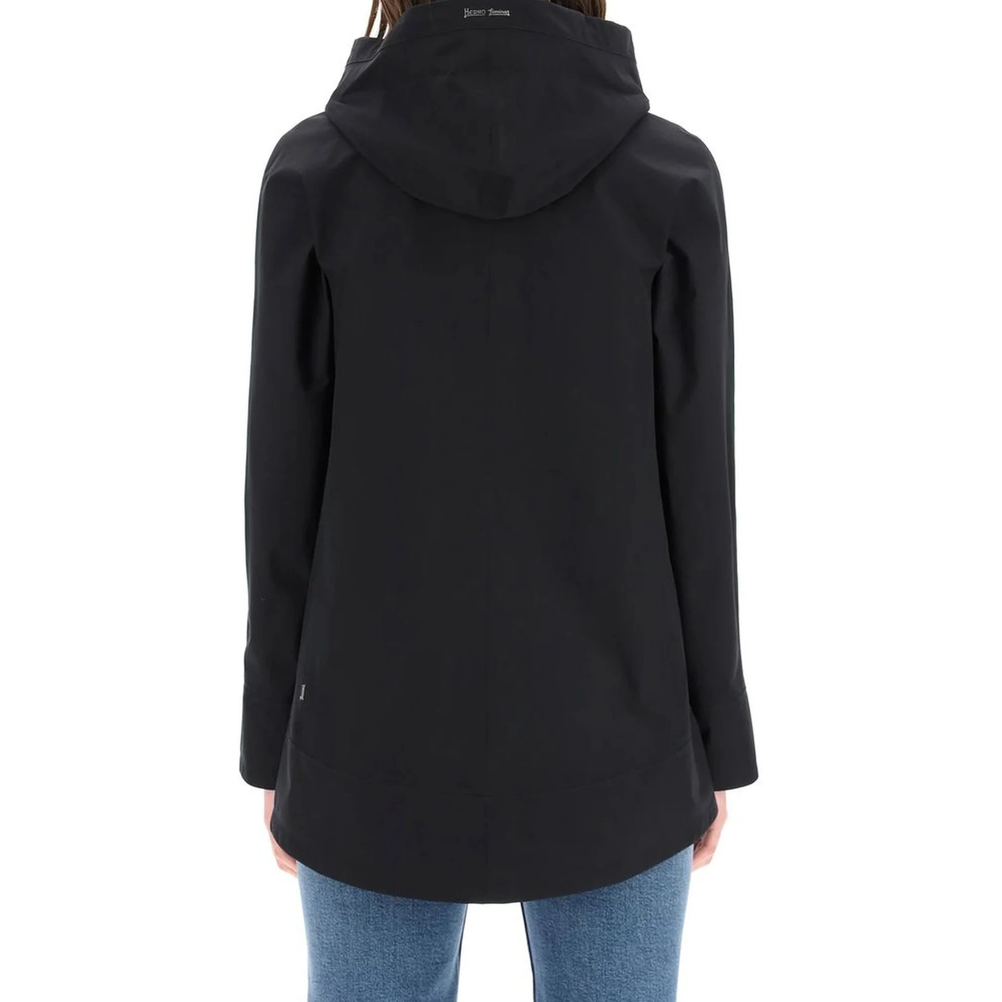 Blue Polyester Shell Jacket