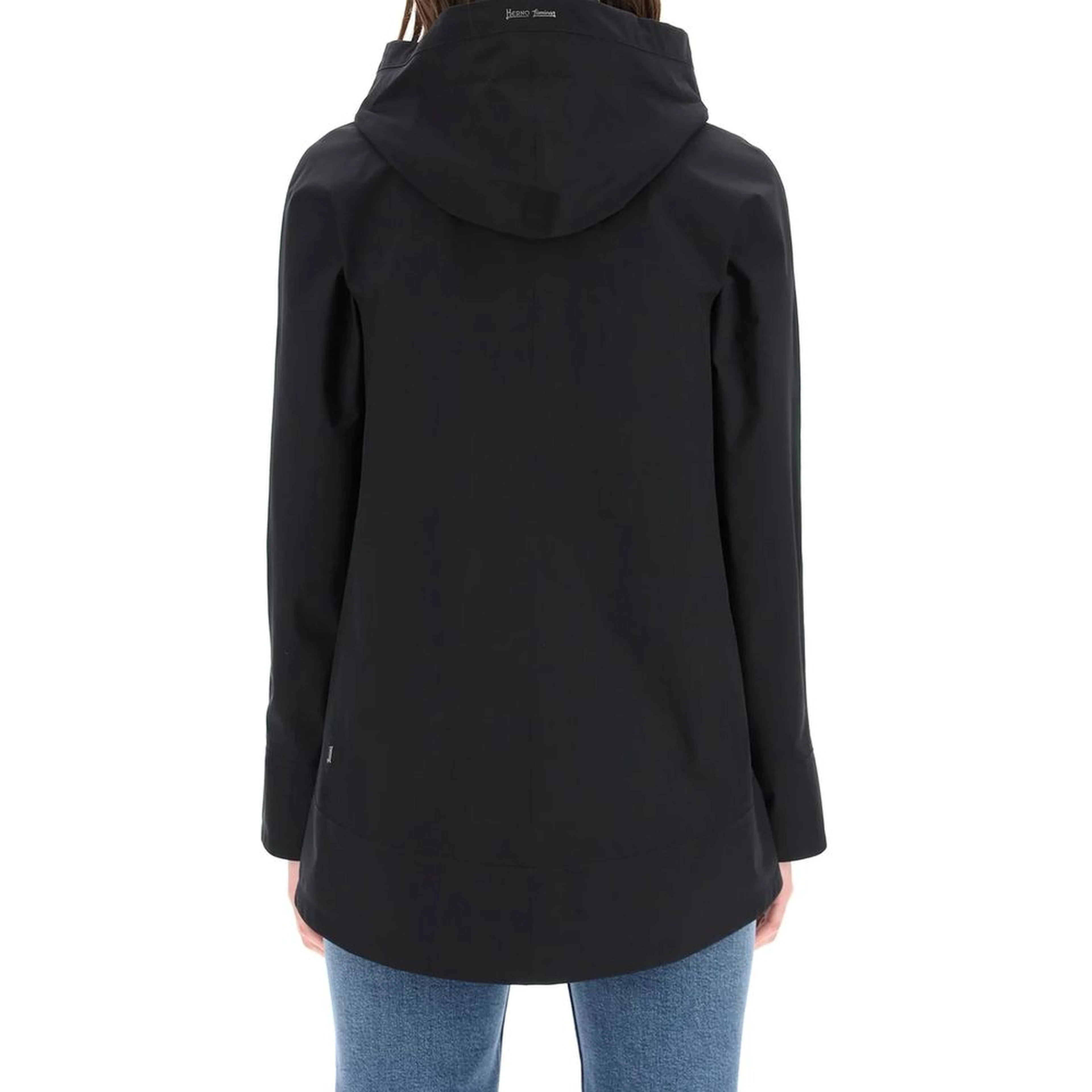 Blue Polyester Shell Jacket