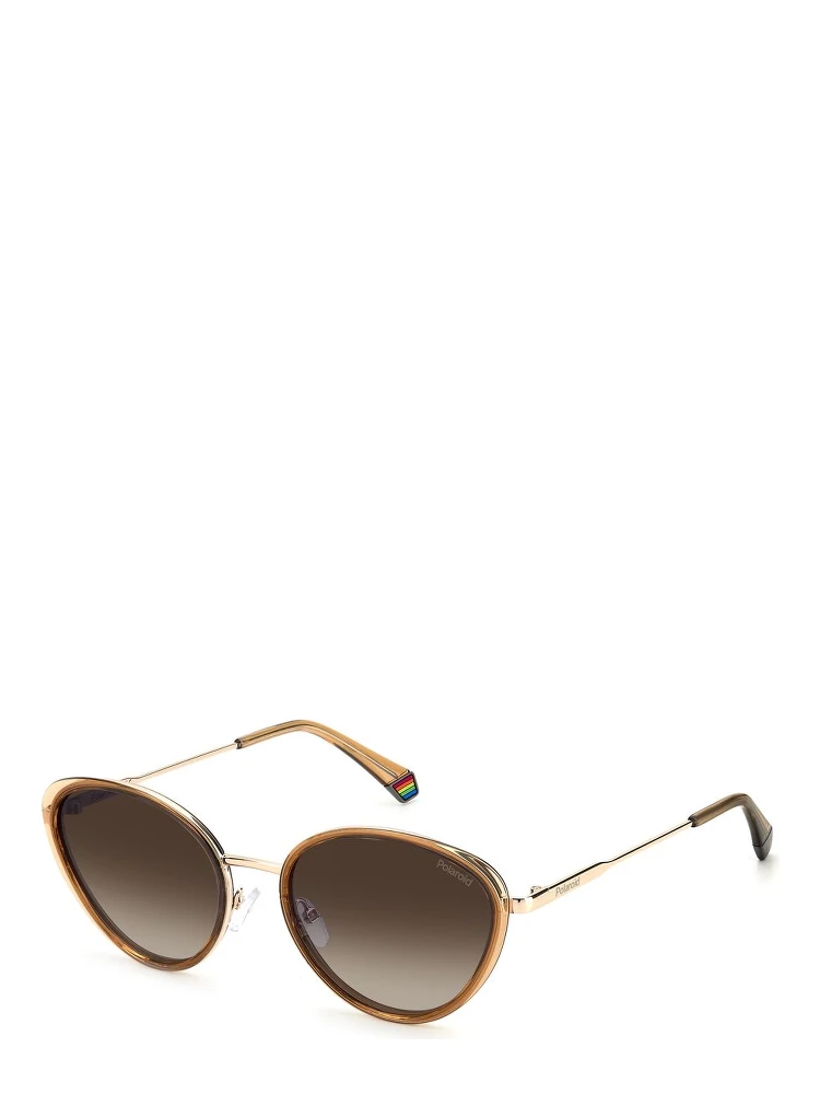 Beige Plastic Sunglasses