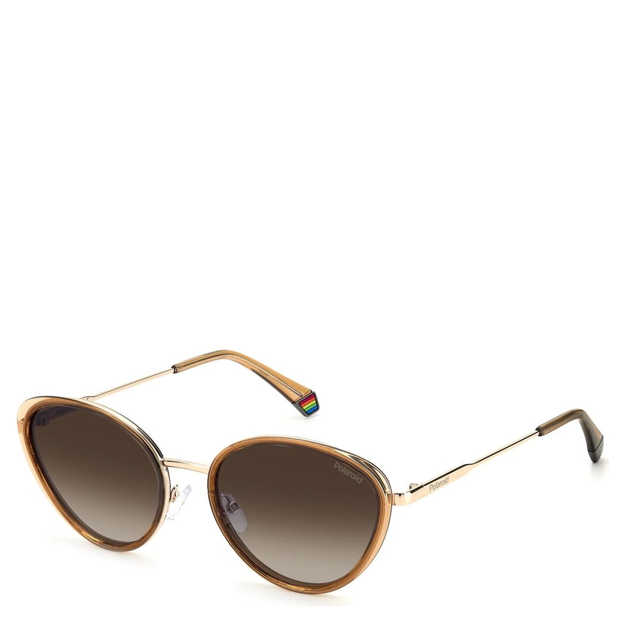 Beige Plastic Sunglasses