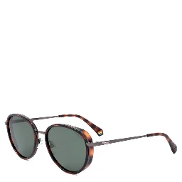 Brown Metal Sunglasses