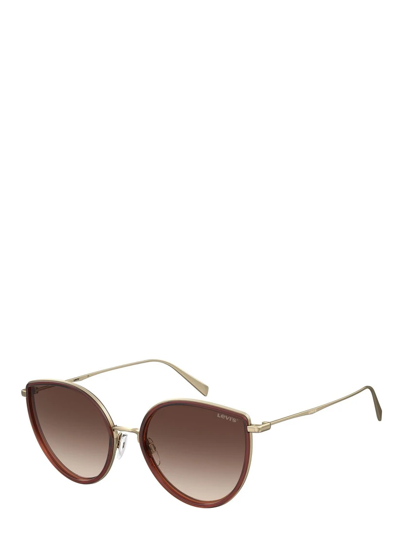 Brown Metal Sunglasses