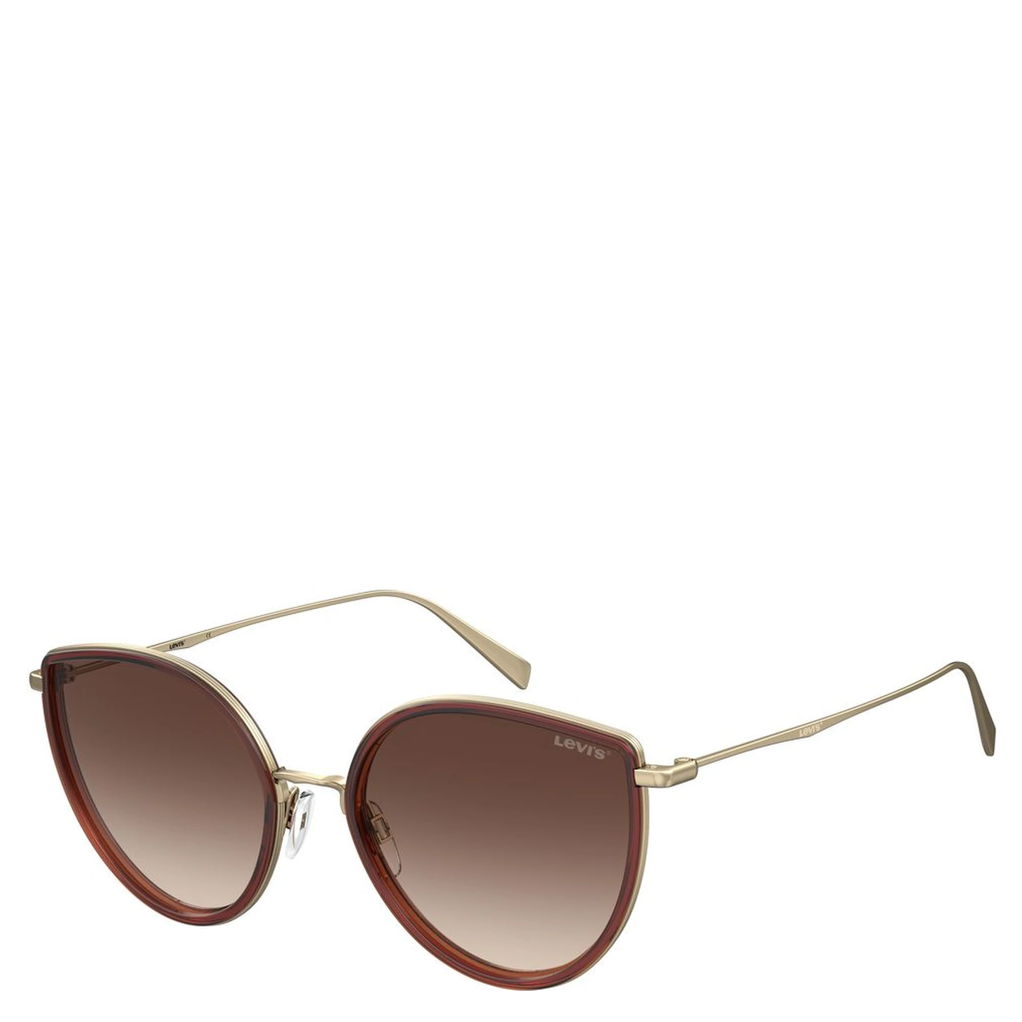 Brown Metal Sunglasses