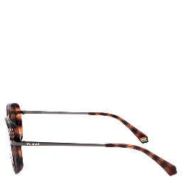 Brown Metal Sunglasses