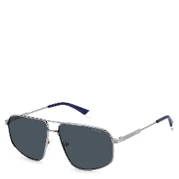Gray Stainless Steel Sunglasses