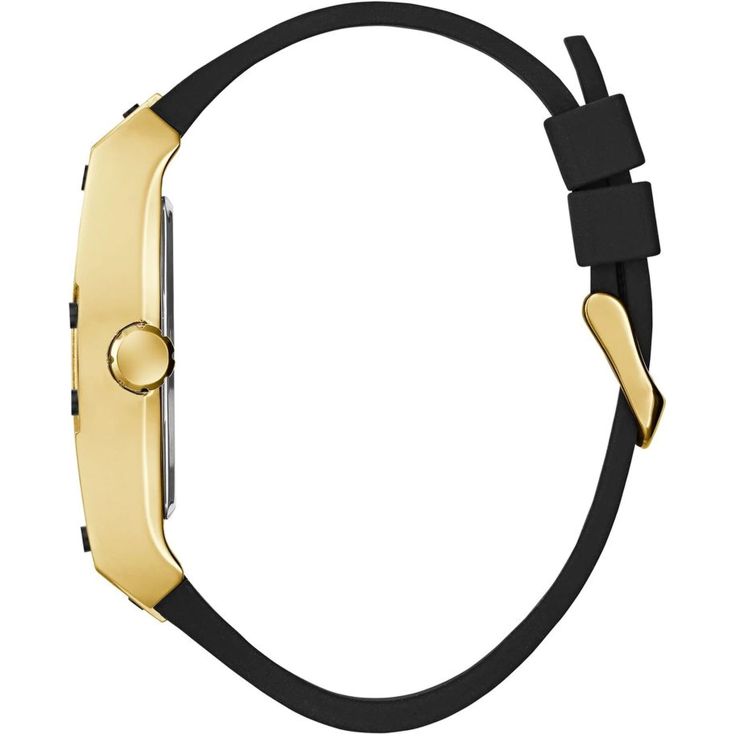Black Synthetic Dress Watch