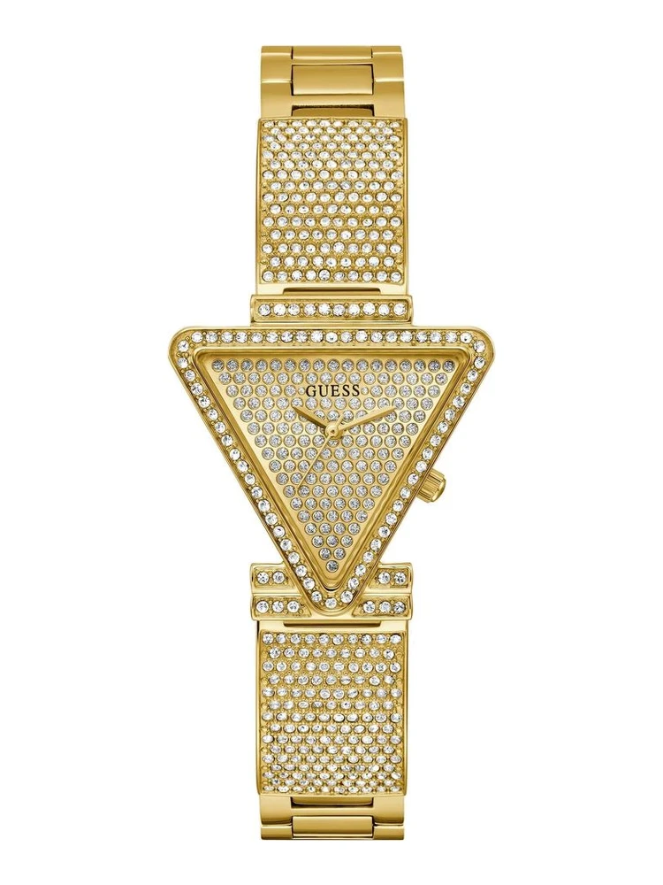 Gold Stainless Steel Dress Watch