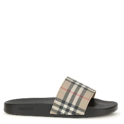 Black Rubber Slides