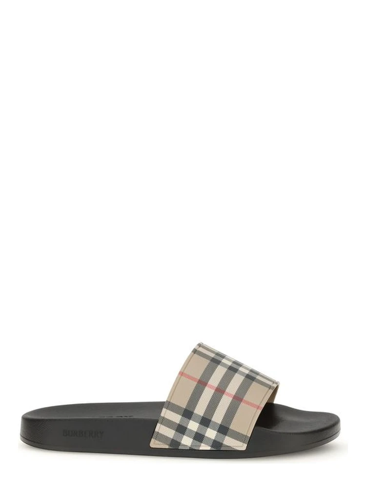 Black Rubber Slides