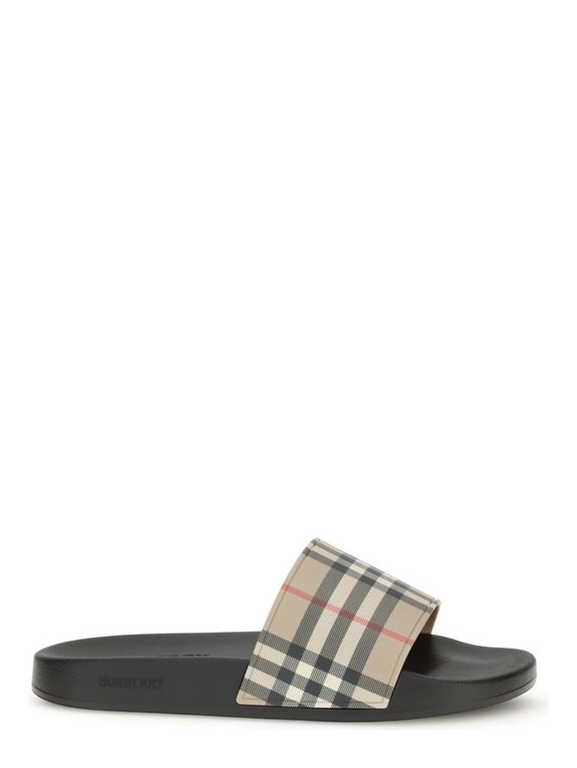 Black Rubber Slides