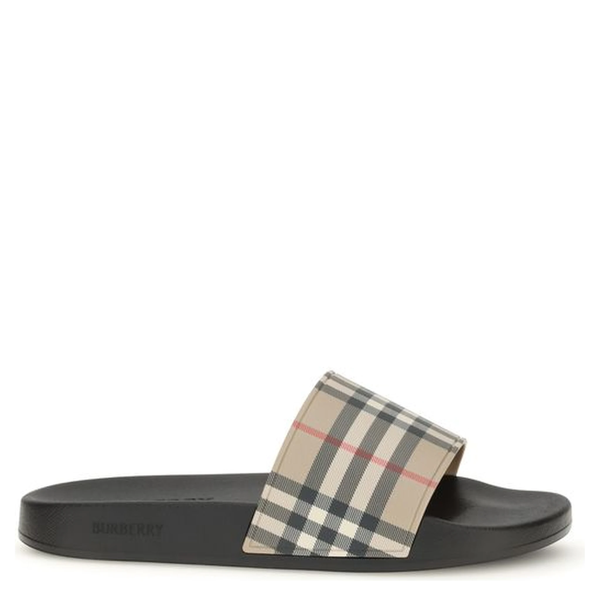 Black Rubber Slides